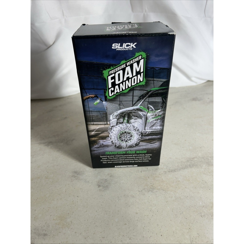 Slick Brand Pressure Washer Foam Cannon Car Wash Detail Heavy Duty Foam Gun New